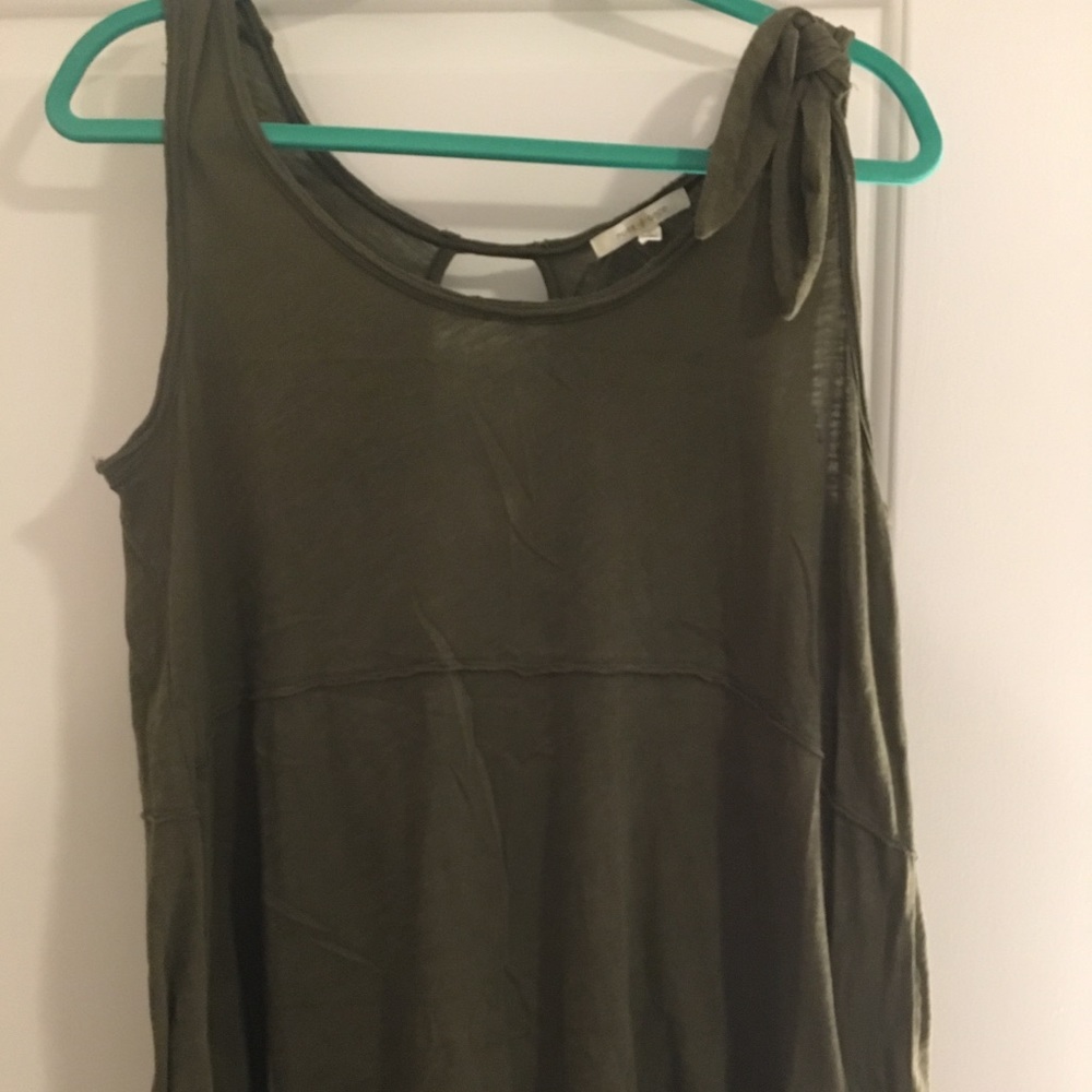 Anthropologie green top